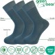 Green Bear Unisex Bamboo socks - Unique Double Sole (3 x RAF Blue) - Luxurious soft & antibacterial