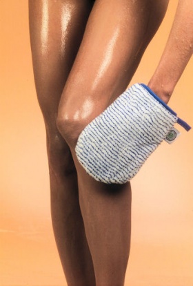 microfibre exfoliating wash cloth/glove - 5 per carton