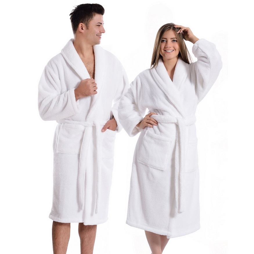 Elegance Luxurious Unisex bamboo bath robe Green Bear