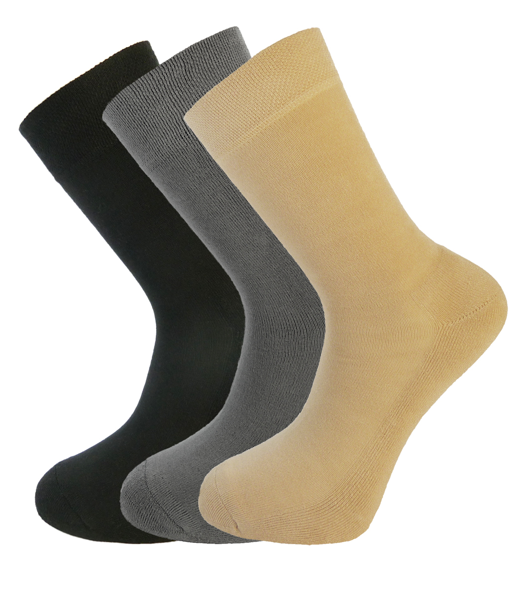 Bamboo socks Unique Double Sole Multi Pack (BLACKGREYSTONE