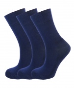 Green Bear Unisex Bamboo socks - Extra Cushioned Sole (3 x NAVY pack) - Luxurious soft & antibacterial
