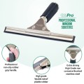 GBPro window (squeegee) stainless steel wiper with blade - 25cm (10'')