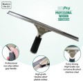GBPro window (squeegee) stainless steel wiper with blade - 35cm (14'')