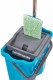 GBPro Premium Microfibre Mop and Wringer Bucket Set - Twin Chamber Bucket for WET & DRY - with 4 Mop Pads