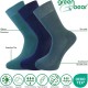 Green Bear Unisex Bamboo socks - Extra Cushioned Sole (3 multi colour pack) - Luxurious soft & antibacterial bamboo