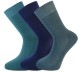 Green Bear Unisex Bamboo socks - Extra Cushioned Sole (3 multi colour pack) - Luxurious soft & antibacterial bamboo