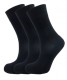 Bamboo socks - Unique Double Sole (3 x BLACK pack) - luxurious soft & antibacterial bamboo (4-7)