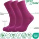 Green Bear Unisex Bamboo socks - Unique Double Sole (3 Pink pack) - soft & antibacterial