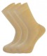 Bamboo socks - Unique Double Sole (3 x Beige/Stone) - Luxurious soft & antibacterial bamboo (4-7) * New