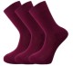 Bamboo socks - Unique Double Sole (3 x BURGUNDY pack) - luxurious soft & antibacterial bamboo (8-11)