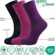 Green Bear Unisex Bamboo socks - Extra Cushioned Sole (3 multi colour pack) - Luxurious soft & antibacterial