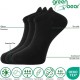Green Bear Unisex Bamboo Trainer socks - Sports (3 pack) Black - Extra Cushioned Sole - soft & antibacterial