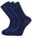Bamboo socks - Extra Cushioned Sole (3 x NAVY pack) - luxurious soft & antibacterial bamboo (12-14)