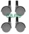 GBPro Bucket Wheels/Castors x 4