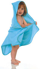 Green Bear bamboo hooded towel