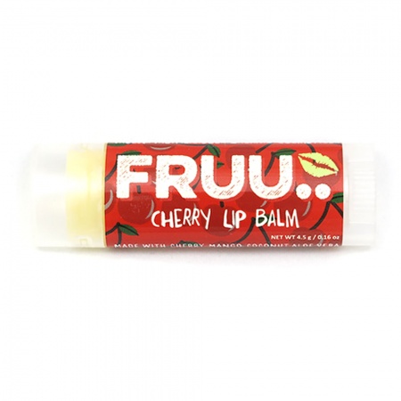 Fruu.. Organic Cherry lip balm - Scent and allergen free - Made in the UK