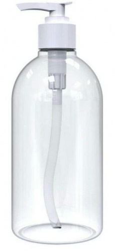 GBPro 500ml Empty Dispenser Pump PET bottle (for decanting 1L/10L Refills) Hand Wash Soap