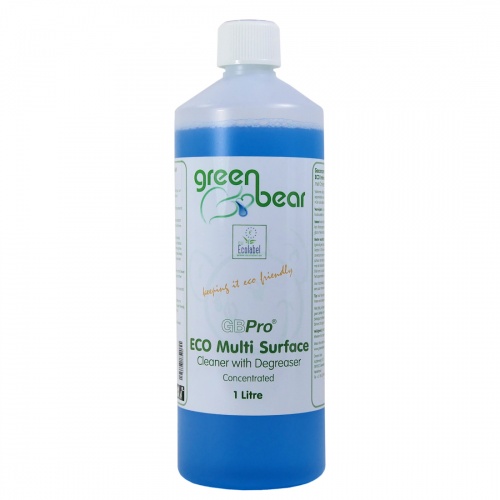 GBPro Eco Friendly Multi Surface Cleaner + degreaser(concentrated) 1 litre - Accredited ECOLABEL