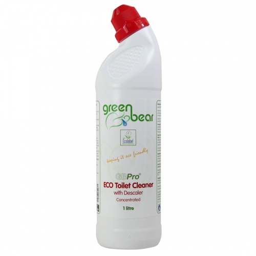 GBPro Eco (Concentrated) Toilet Cleaner Gel (+ descaler) with Ecolabel - 1 Litre - Refillable Bottle - Money saving size