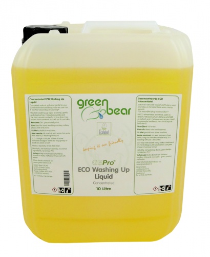 GBPro Eco Friendly (CONCENTRATED) Washing up liquid (Ecolabel) with Degreaser - 10 Litre Refill