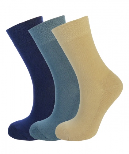 Bamboo socks - Extra Cushioned Sole (3 multi colour pack) - Luxurious soft & antibacterial bamboo (4-7)
