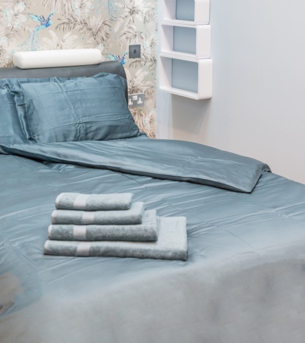 DUVET COVER (zipped) - Luxurious Super soft Bamboo Bed Linen - 100% Naturally Hypoallergenic and Antibacterial - Cool grey-blue-heather-natural-white-teal-taupe