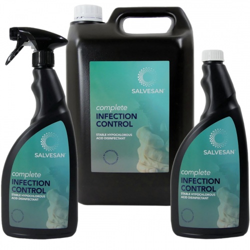 Salvesan all surface Disinfectant - kills 99.9999% of Bacteria - 750ml / 5L - Made in UK