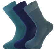 Green Bear Unisex Bamboo socks - Extra Cushioned Sole (3 multi colour pack) - Luxurious soft & antibacterial bamboo