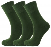 Bamboo socks - Unique Double Sole (3 x GREEN pack) - Luxurious soft & antibacterial bamboo (4-7) *New