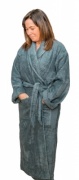 Luxurious Unisex Bamboo BATHROBE - Naturally Hypoallergenic and Antibacterial - Cool Grey, Blue, Heather, Natural, White, Teal, Taupe